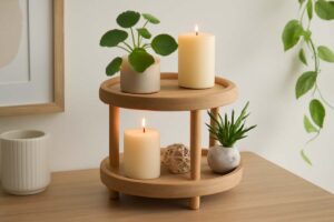 DIY 2 Tier Tray Stand