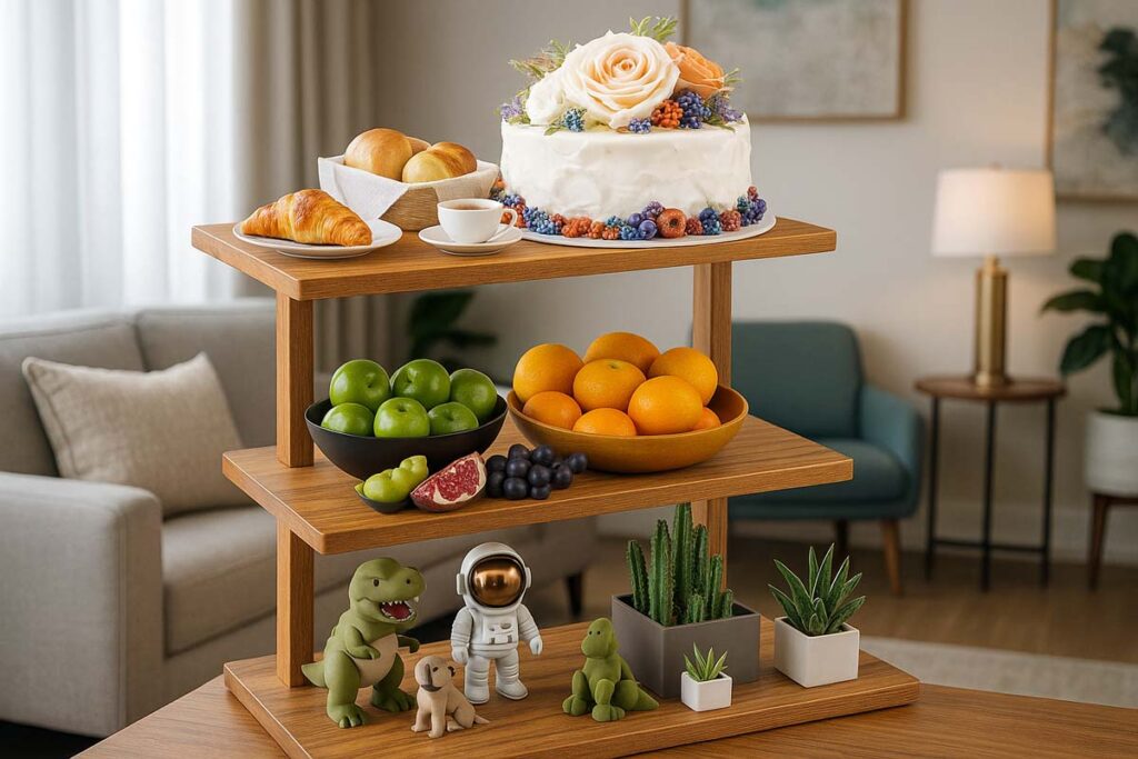 HURZMORO 3 Tier Tray Stand