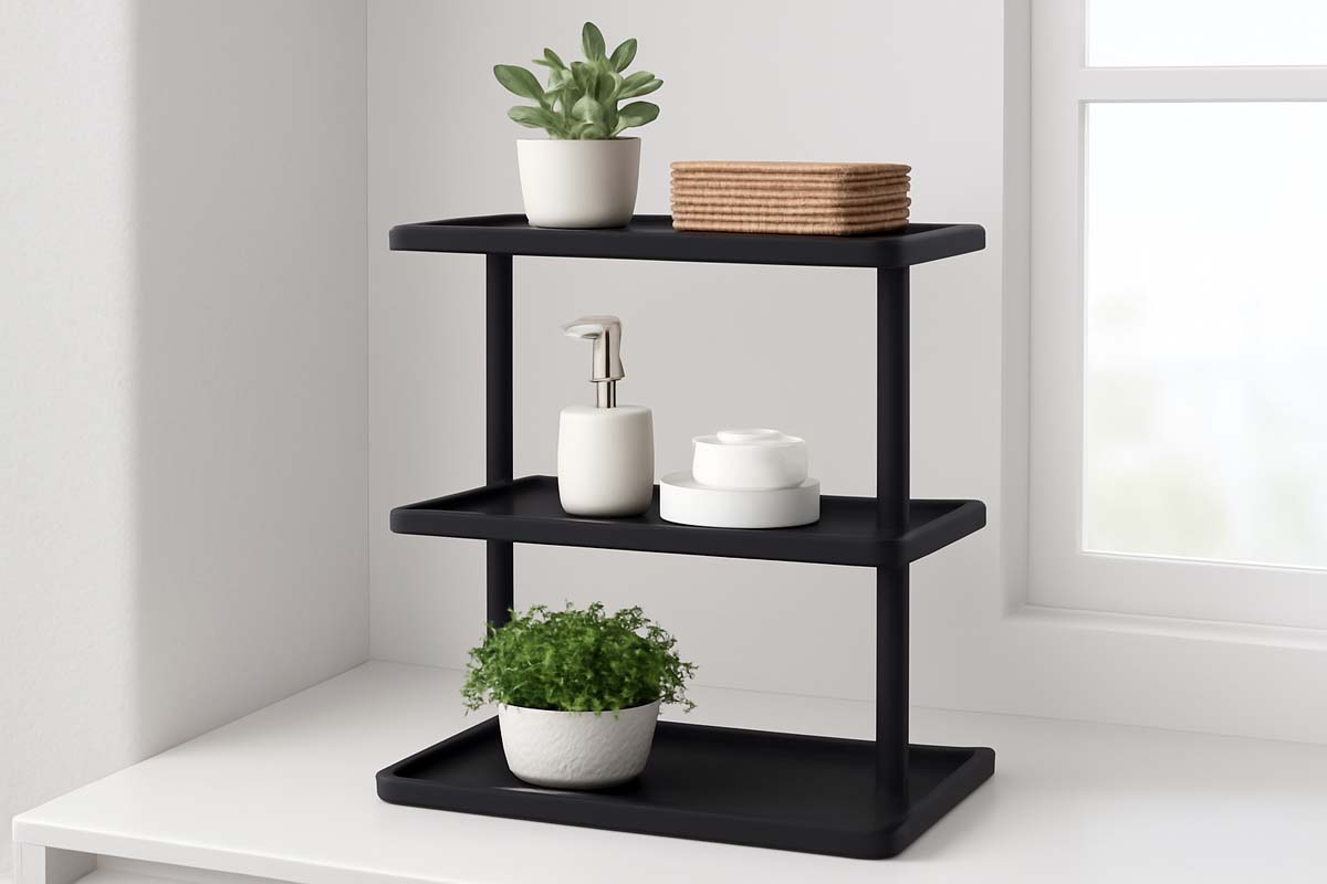 Ibyx Wooden Multi-Purpose 3 Tier Tray Stand