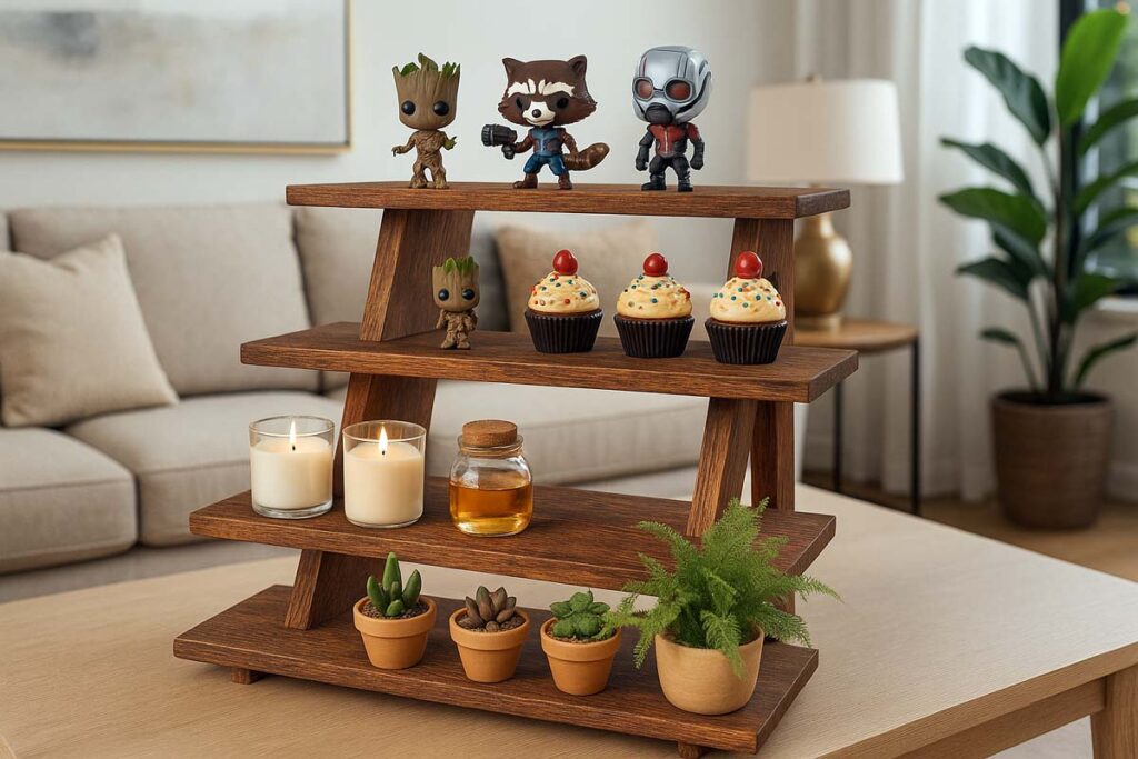 Manspdier Wooden Display Stand