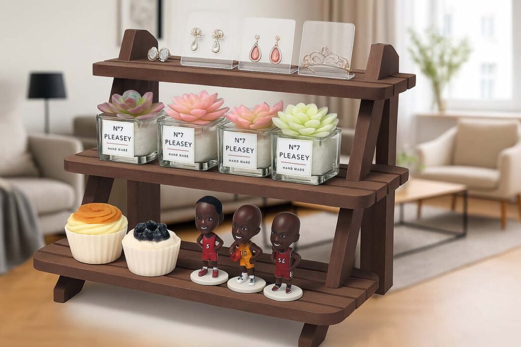 WHEARTED 3 Tier Wooden Display