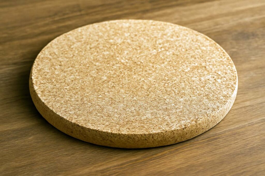 Natural cork base for DIY tiered tray stand