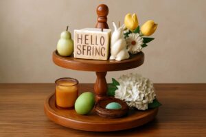 Make a tiered tray stand