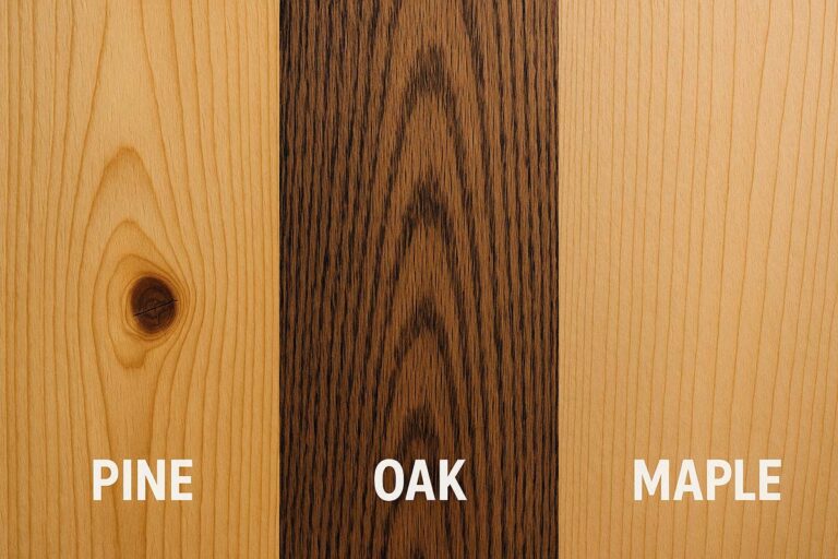 Pine, Oak, and Maple for Tiered Tray Stand