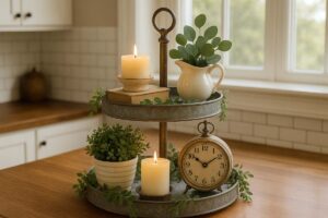 way to decorate a tiered tray