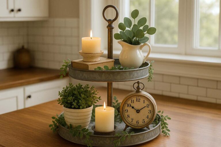 way to decorate a tiered tray