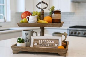 Felt Creative Home Goods Two Tier Tray Stand