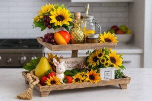 Hanobe 2 Tier Tray Stand