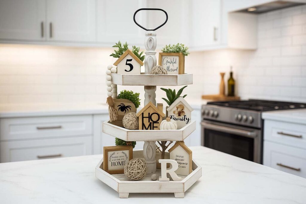 MRPAPA 3 Tiered Tray Stand Decor