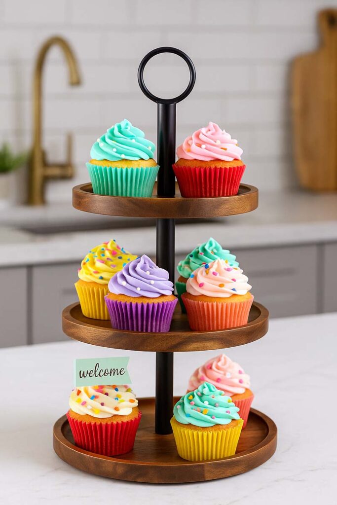 WILDMOS 3 Tier Cupcake Stand Design and Styling Idea