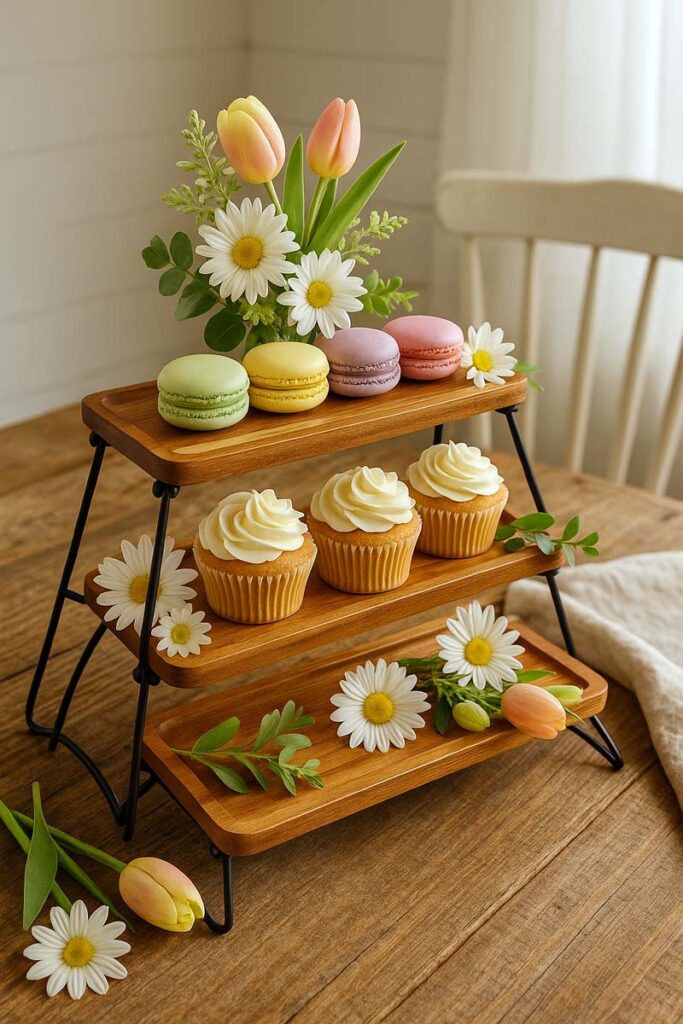 Manspdier 3 tier styling ideas cupcake stand decor