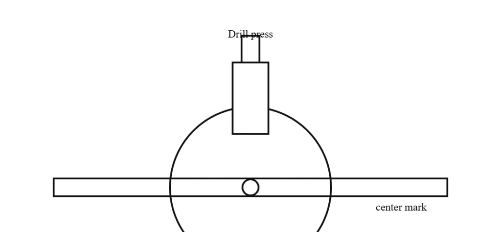 Drilling a centered clearance hole for 1/4-20 or M6 rod on a drill press