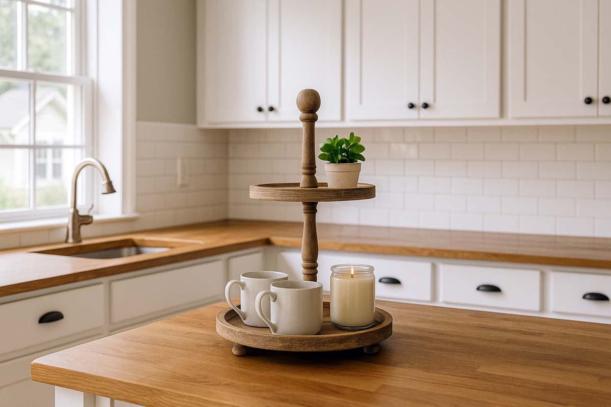 2 tier farmhouse tray