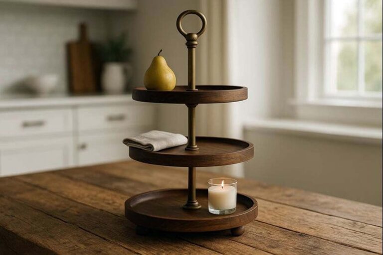 vintage 3 tier serving tray