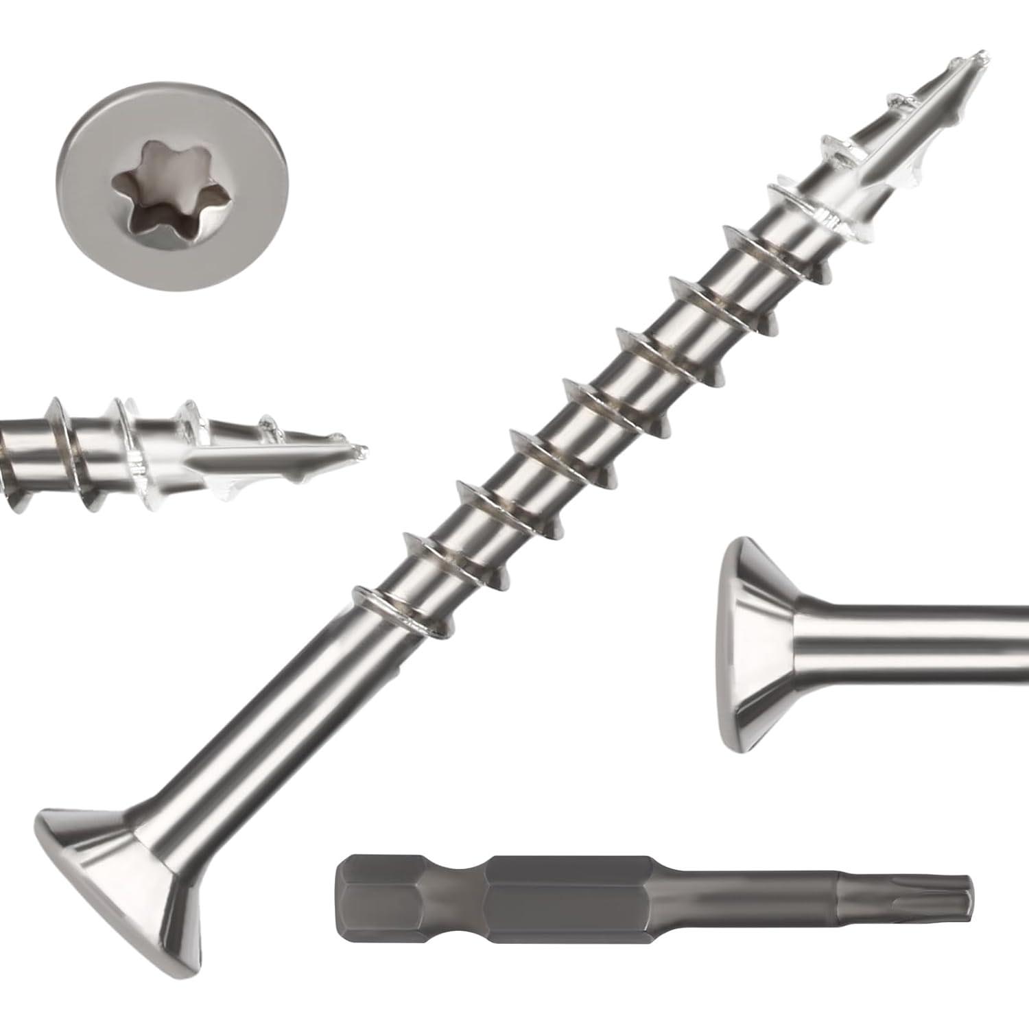 Bobibbi 304 Stainless Steel Wood Screws