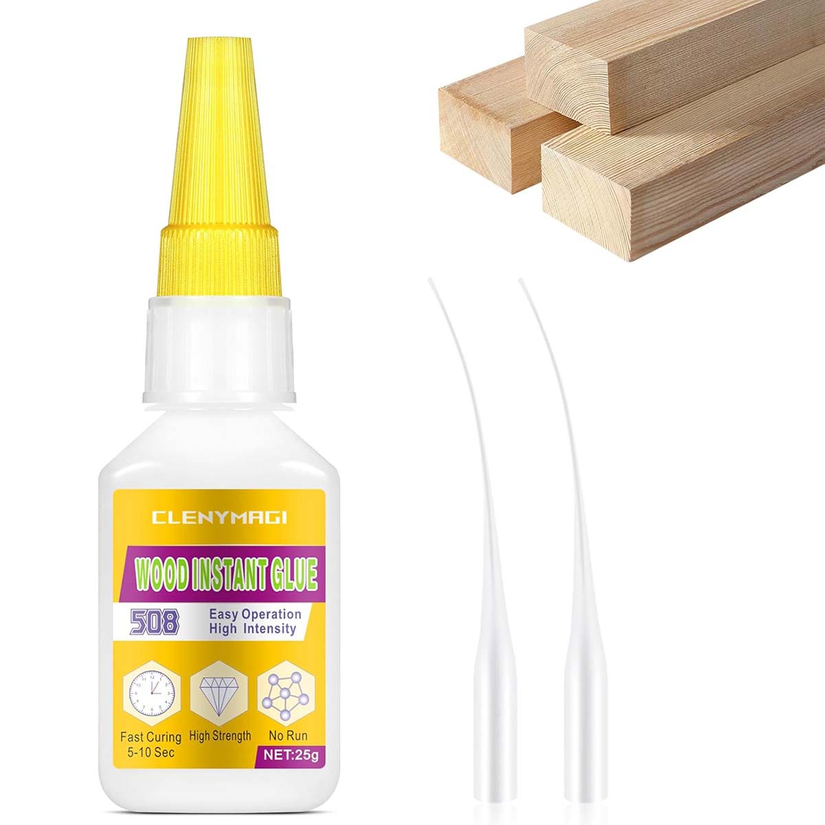 ClenyMagi High Strength Fast Drying Clear Wood Glue