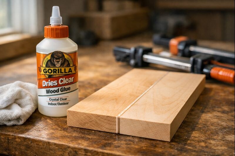 Does Gorilla Wood Glue Dry Clear