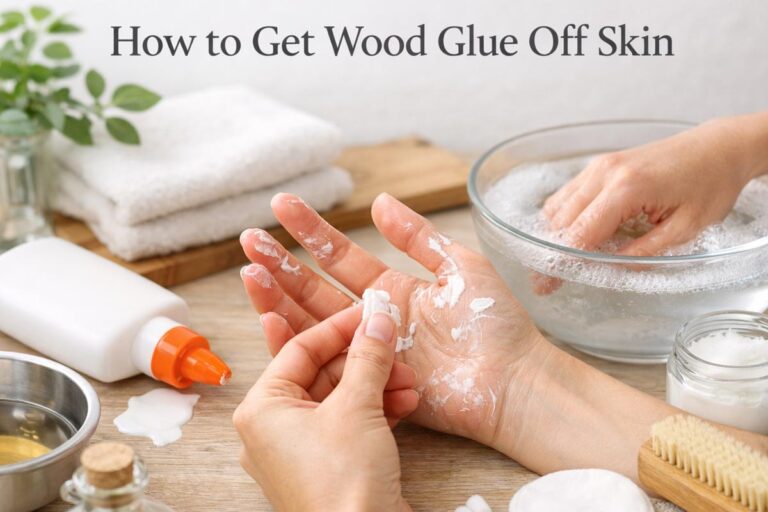 How to Get Wood Glue Off Skin