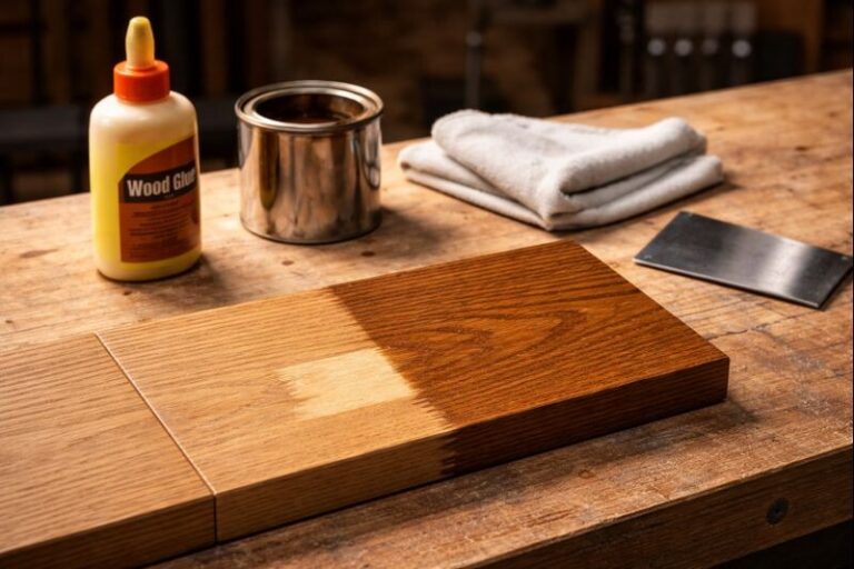 Is wood glue stainable