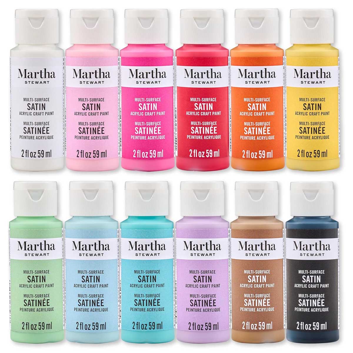 Martha Stewart Multi-Surface Satin Acrylic Paint Set