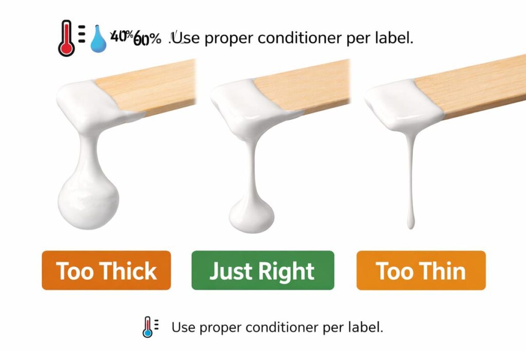paint consistency for better leveling