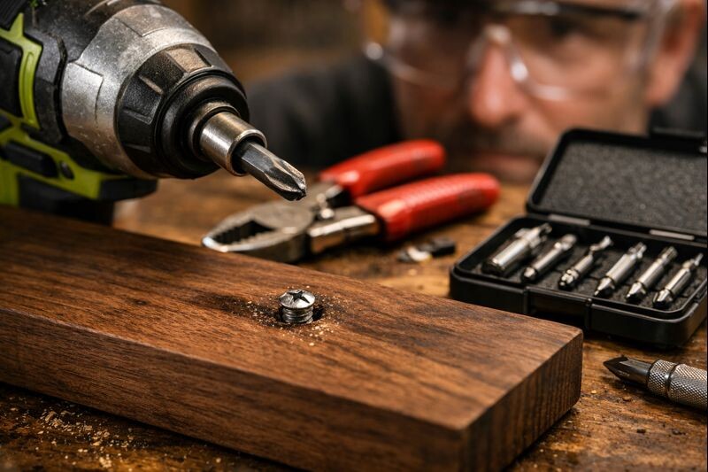 Remove a Stuck Screw From Wood