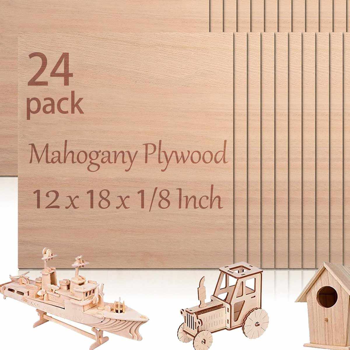 Vemkyrio 3mm Mahogany Plywood Sheets