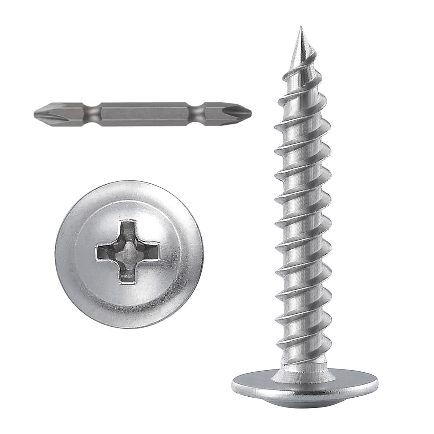 Wensilon 8×1-1 2 Phillips Truss Head Wood Screws