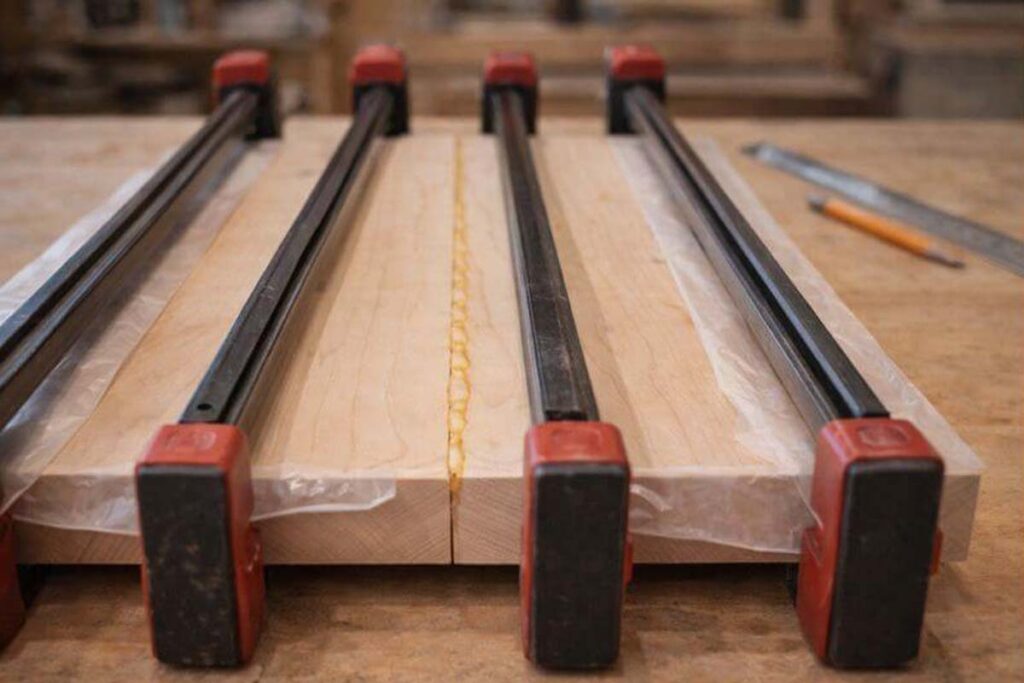 clamping boards with cauls