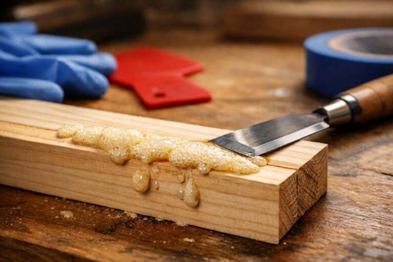 clean up polyurethane glue