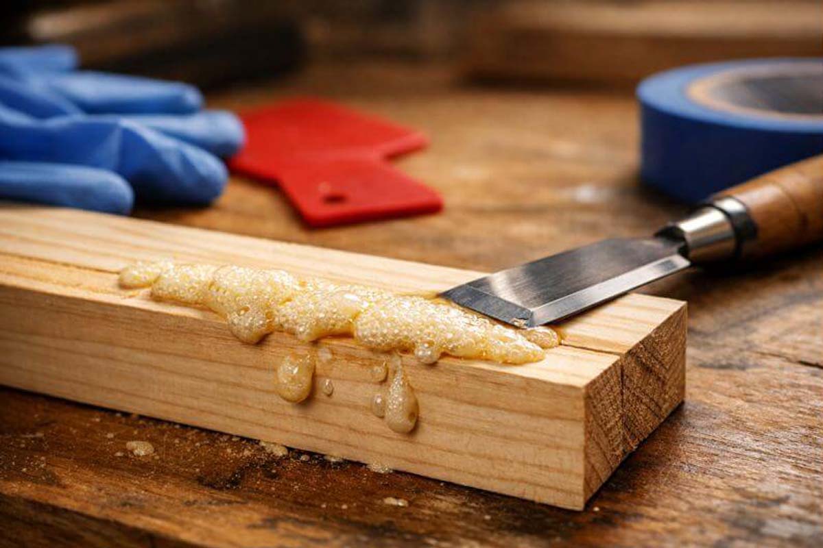 clean up polyurethane glue