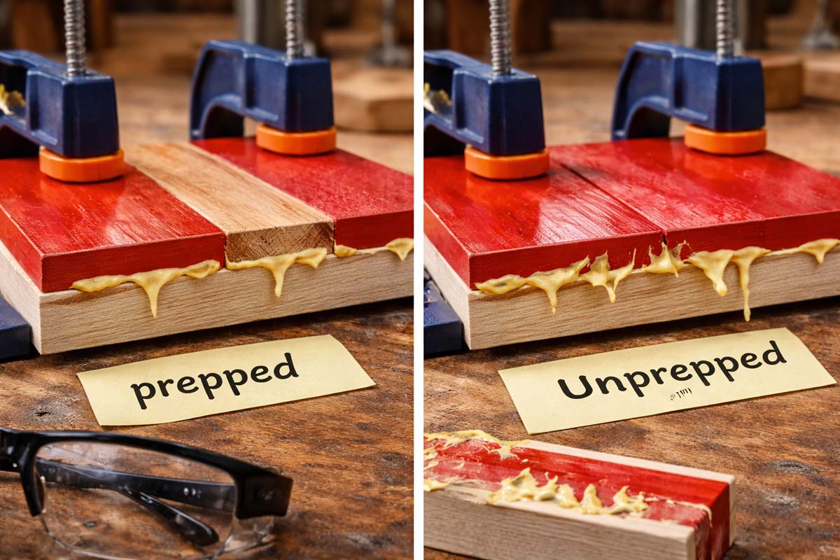 does wood glue work on painted wood