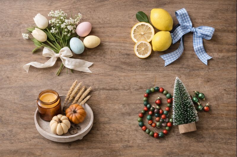 seasonal decor bundles for quick tray refresh