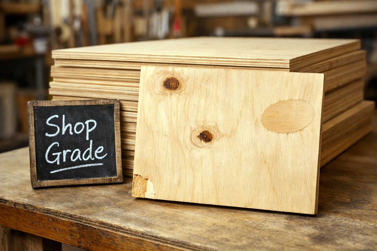 shop grade plywood