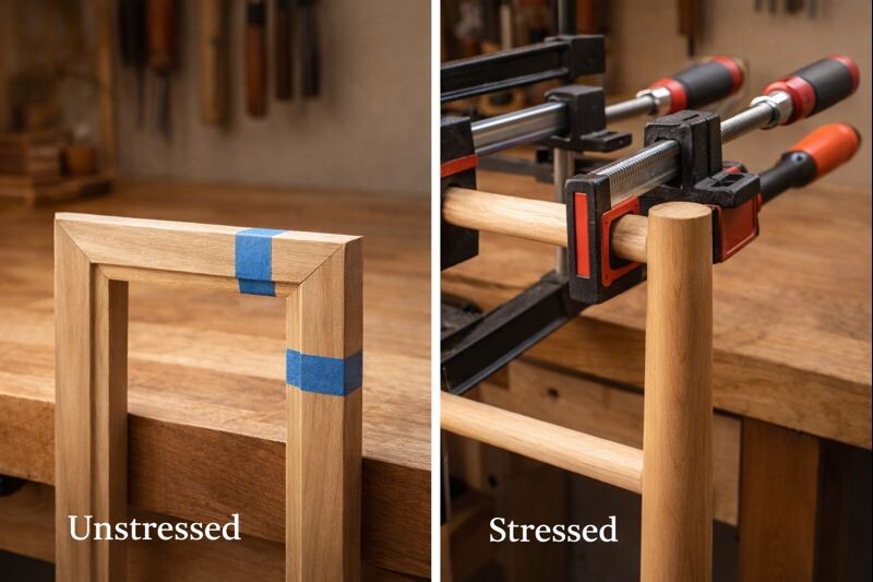 comparison of light duty and load bearing glue joints