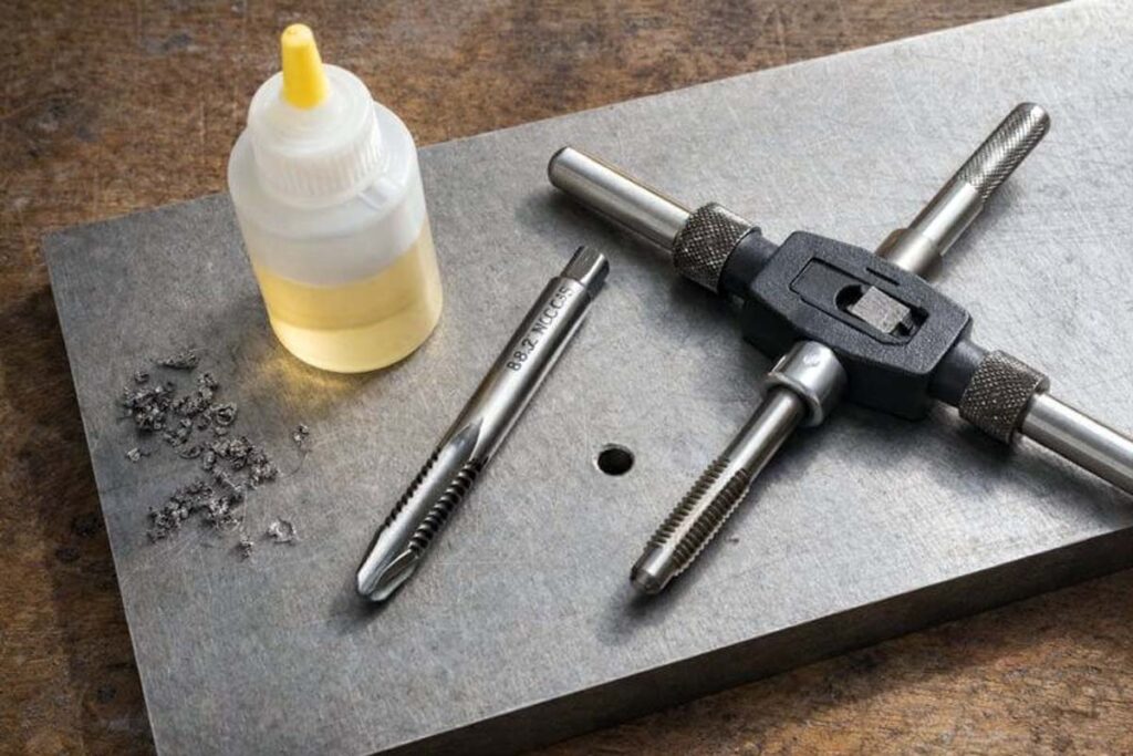 tap drill and tap setup for 8 32 threads