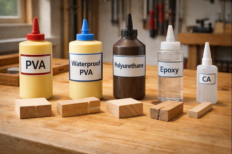 common glue types used for woodworking joints