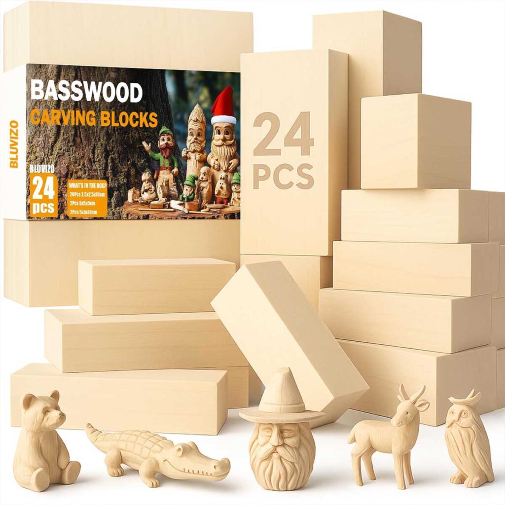 Bluvizo Basswood Carving Blocks