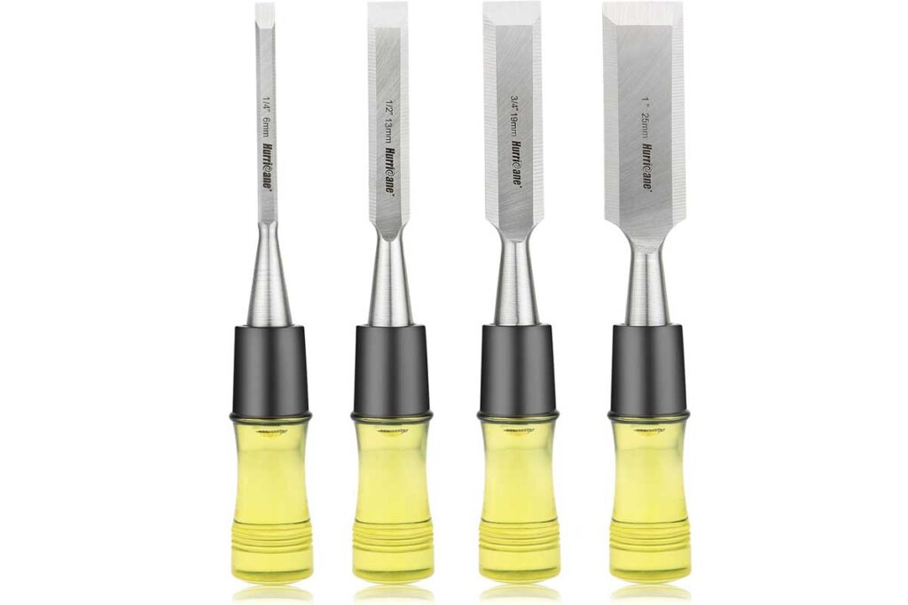 HURRICANE 4 Piece Wood Chisel Set
