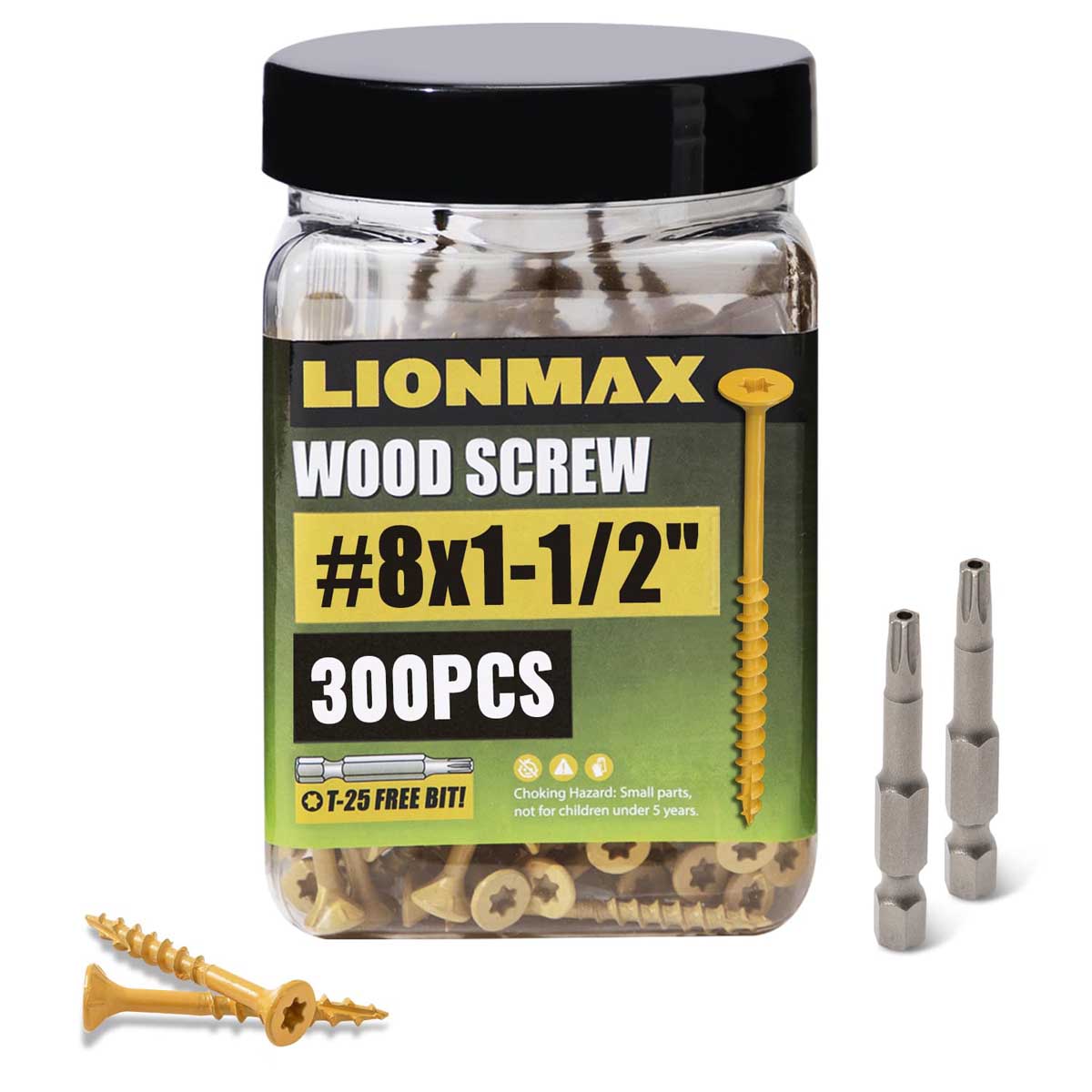 LIONMAX Epoxy Coated Exterior Wood Screw