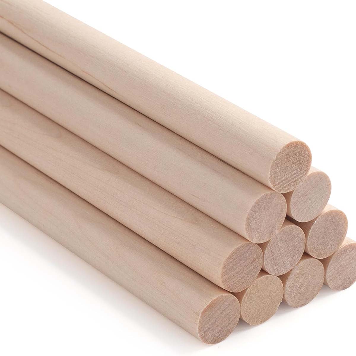 ONUPGO 10Pcs Hardwood Craft Dowel Rods