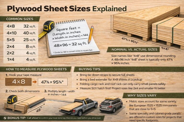 Plywood Sheet Sizes