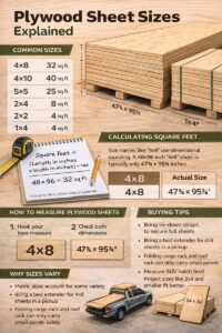 Plywood Sheet Sizes, Standard Dimensions, and Square Footage