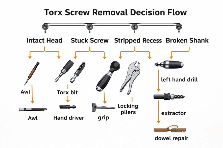 Remove Torx Screws From Wood