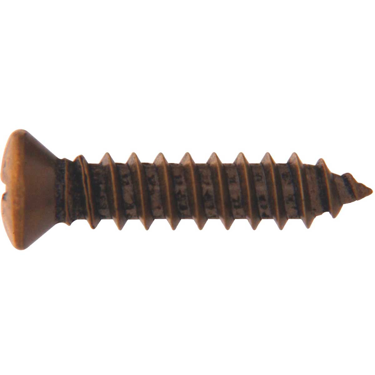 The Hillman Group 1-Inch Flat Head Antique Brass Decorative Sheet Metal Screw