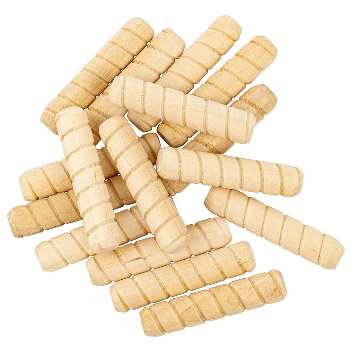 UNIQANTIQ HARDWARE SUPPLY Spiral Grooved Hardwood Dowel Pins