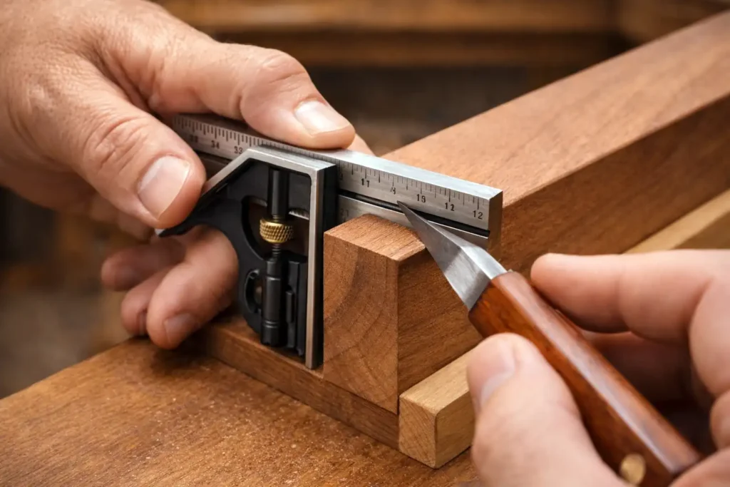 setting a repeatable offset with combination square