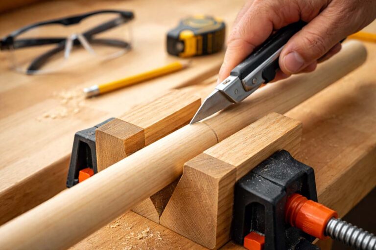 cut a dowel rod without a saw