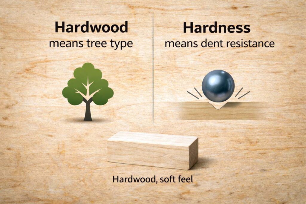 hardwood category vs dent resistance