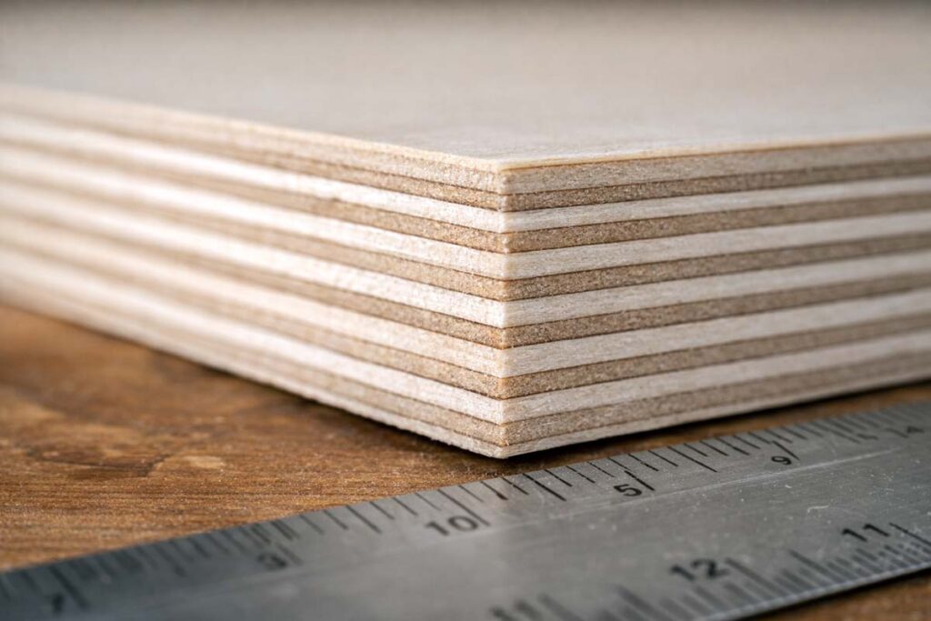 layered plywood edge